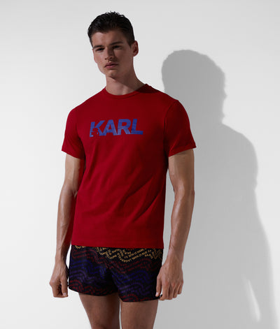 KARL LOGO BEACH T-SHIRT Men Swimwear Karl Lagerfeld