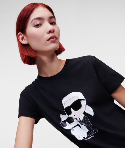KARL IKONIK KARL & CHOUPETTE T-SHIRT Women T-Shirts Karl Lagerfeld
