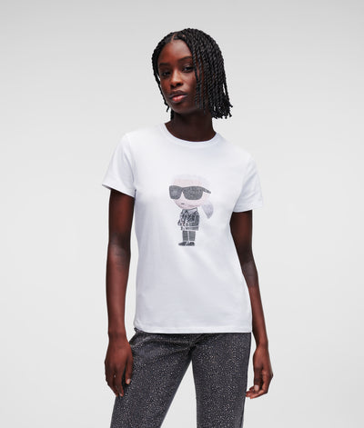 KARL IKONIK RHINESTONE KARL T-SHIRT Women T-Shirts Karl Lagerfeld
