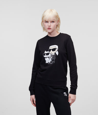 KARL IKONIK KARL & CHOUPETTE SWEATSHIRT Women Sweatshirts Karl Lagerfeld