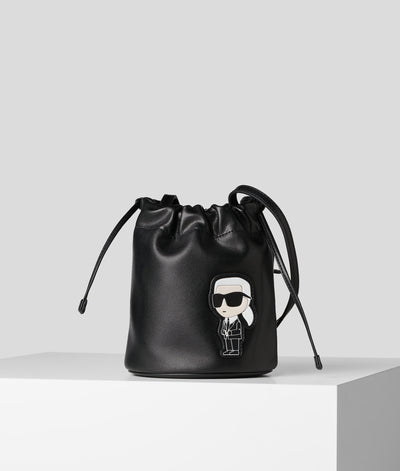 K/IKONIK LEATHER SMALL BUCKET BAG Women Bags Karl Lagerfeld