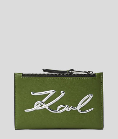 K/SIGNATURE FOLDED CARDHOLDER Women Wallets & Small Accessories Karl Lagerfeld