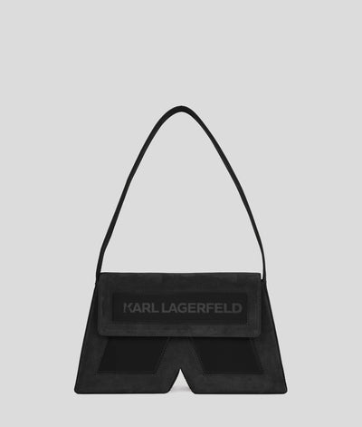 IKON K MEDIUM SUEDE SHOULDER BAG Women Bags Karl Lagerfeld