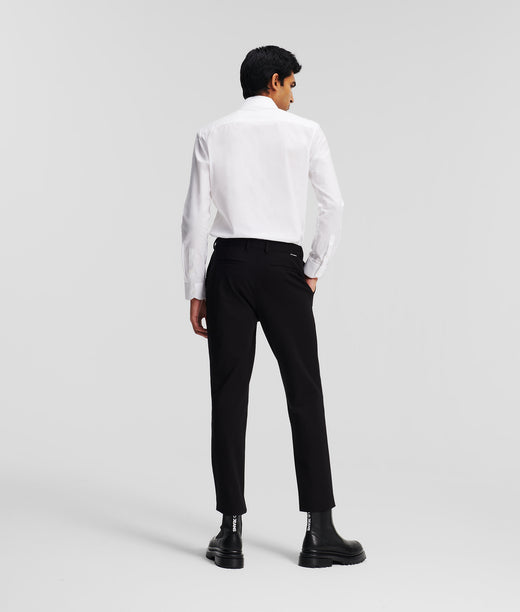 CLASSIC-FIT PUNTO TROUSERS Men Pants & Jeans Karl Lagerfeld