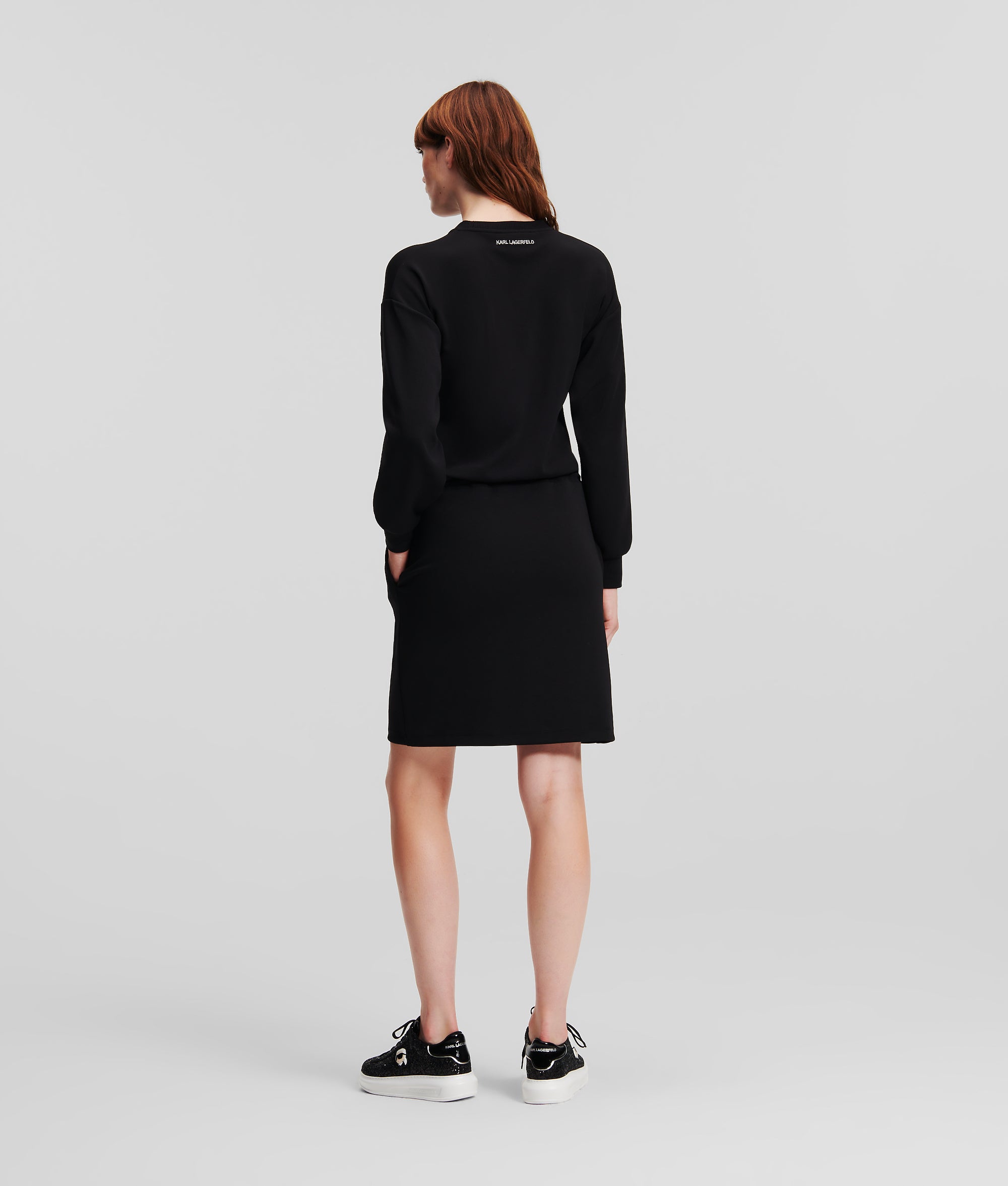 K/IKONIK GLITTER SWEAT DRESS Women Dresses Karl Lagerfeld