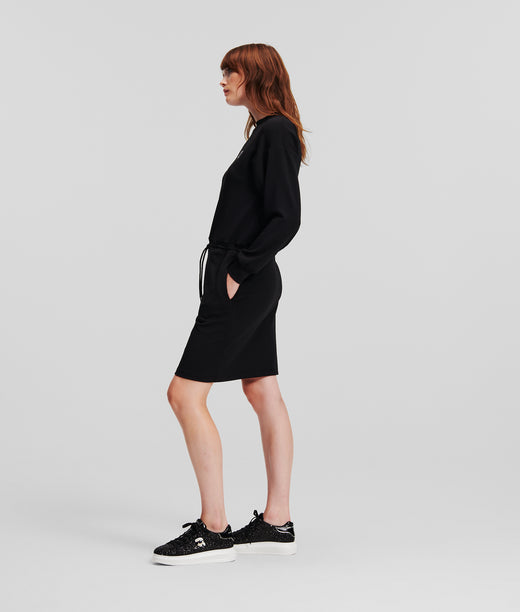 K/IKONIK GLITTER SWEAT DRESS Women Dresses Karl Lagerfeld
