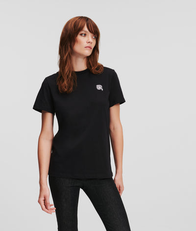 K/IKONIK GLITTER KARL T-SHIRT Women T-Shirts Karl Lagerfeld