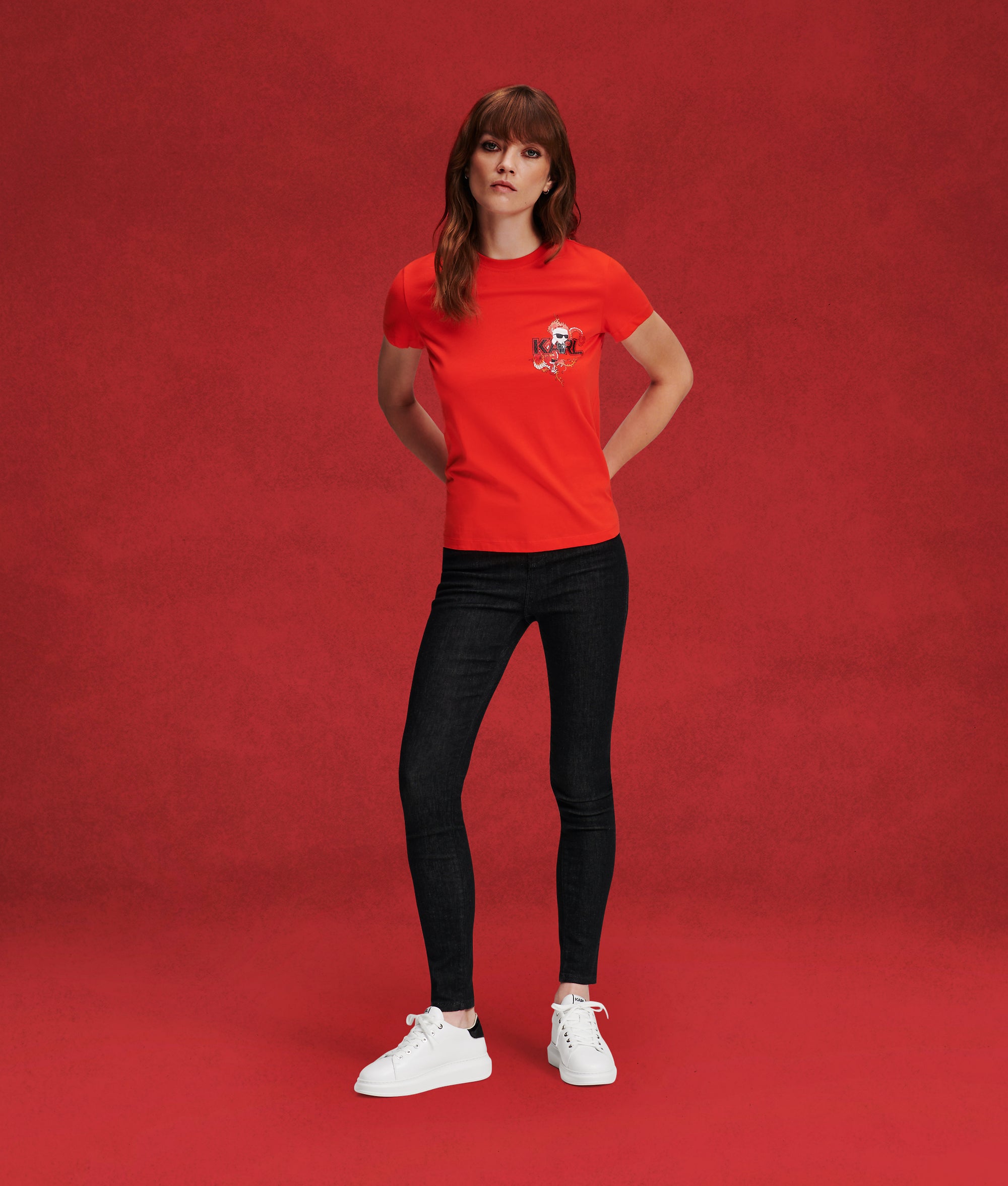K/IKONIK LUNAR NEW YEAR T-SHIRT Women T-Shirts Karl Lagerfeld