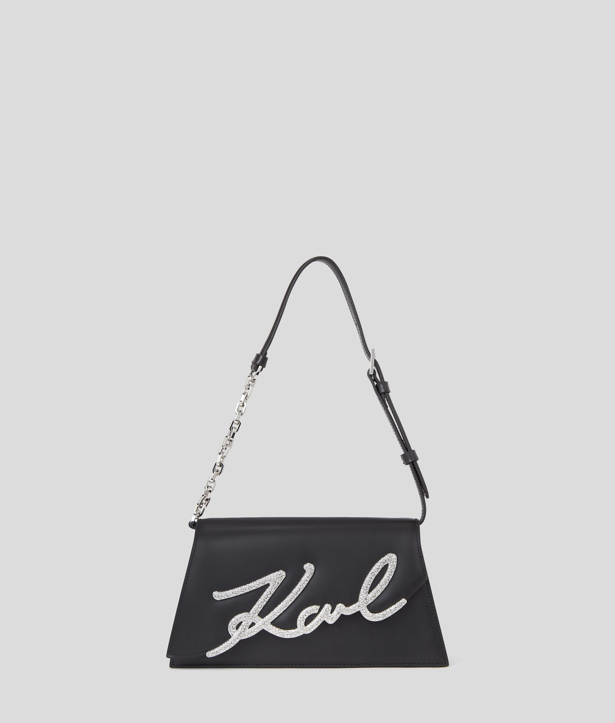 K/SIGNATURE CRYSTAL SHOULDER BAG Women Bags Karl Lagerfeld