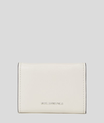 K/IKONIK PIN SMALL LEATHER WALLET Women Wallets & Small Accessories Karl Lagerfeld