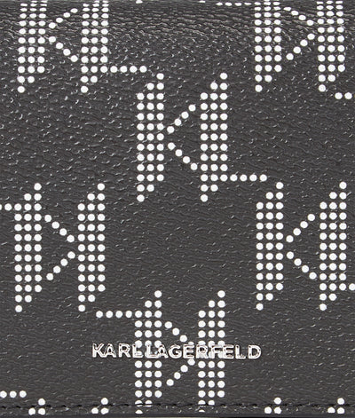 K/IKONIK MONOGRAM MEDIUM BI-FOLD WALLET Women Wallets & Small Accessories Karl Lagerfeld