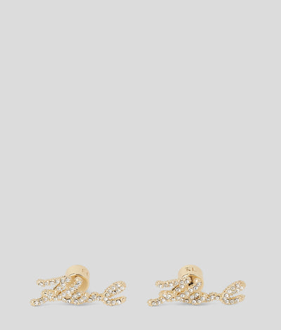 K/SIGNATURE PAV√â STUD EARRINGS  Women Jewellery Karl Lagerfeld